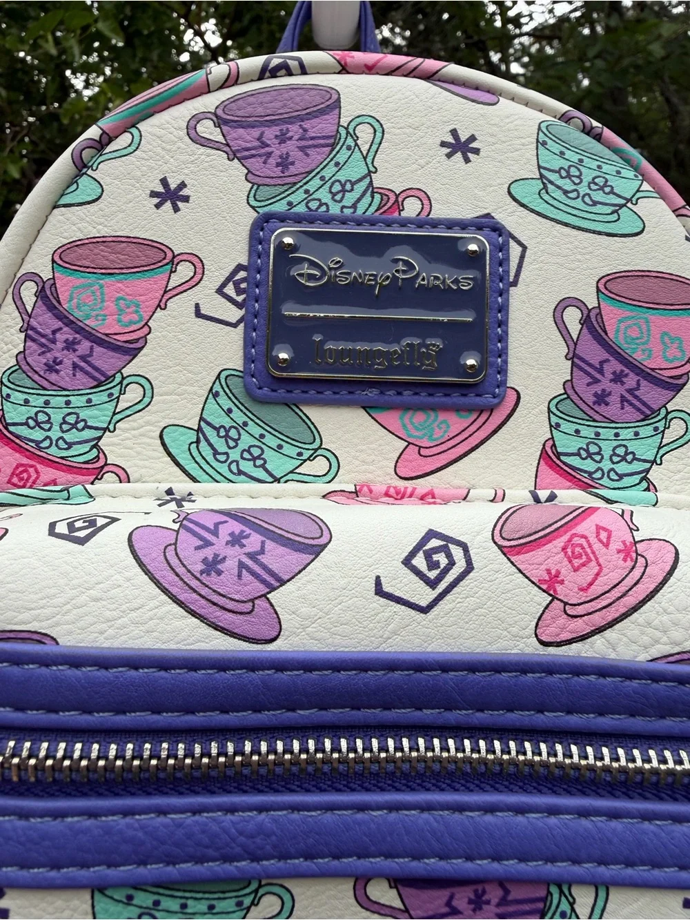 Disney Parks Loungefly Alice in Wonderland Mad Tea Party Teacups Backpack NWT